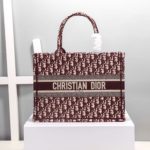 Christian Dior Medium Dior Book Tote Red, For Women, Women’s Handbags 14in/36cm CD
