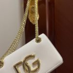 Dolce & Gabbana Polished 3.5 Phone Bag White For Women 7.3in/19cm DG