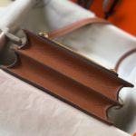 Hermes Mini Evercolor Sac Roulis 19 Brown For Women, Women's Handbags, Shoulder Bags 7.5in/19cm
