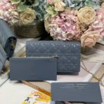 Christian Dior Lady Dior Pouch Smoky blue, For Women, Women’s Handbags 8.5in/21.5cm CD
