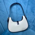 Saint Laurent Le Fermoir Hobo Bag White/Black For Women 9.5in/24cm YSL 