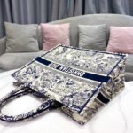 Christian Dior Large Dior Book Tote Blue Multicolor, For Women, Women’s Handbags 16.5in/42cm CD