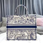 Christian Dior Large Dior Book Tote Blue Multicolor, For Women, Women’s Handbags 16.5in/42cm CD