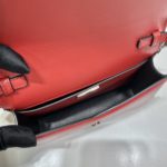 Prada Brushed Shoulder Bag Red For Women, Women's Bags 6.7in/17cm 1BH189_ZO6_F02SB_V_5KO