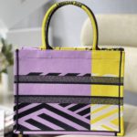 Christian Dior Medium Dior Book Tote Yellow And Pink, For Women, Women’s Handbags 14in/36cm CD