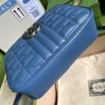Gucci Marmont Matelasse Shoulder Bag Blue For Women, Women's Bags 9.5in/24cm GG 634936 UM8BF 4340