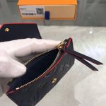 Louis Vuitton Victorine Wallet Monogram Empreinte Navy Blue/ Red For Women, Women's Wallets 4.7in/12cm LV M64577