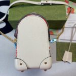 Gucci Padlock GG Small amboo Strawberry Shoulder Bag Beige For Women, Women's Bags 9.5in/24cm GG