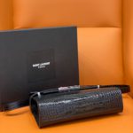 Saint Laurent Manhattan Small Shoulder Bag Black For Women 9.4in/24cm YSL