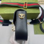 Gucci x Adidas Horsebit 1955 Mini Bag Black For Women, Women's Bags 8.1in/21cm GG 658574 U3ZDG 8726