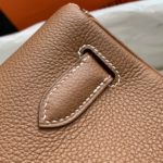 Hermes Shoulder Kelly CK37 Brown For Women Gold Color Hardware 16.5in/42cm