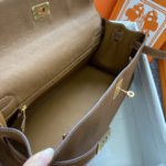 Hermes Shoulder Kelly CK37 Brown For Women Gold Color Hardware 16.5in/42cm