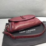 Saint Laurent Niki Medium Crinkled Shoulder Bag Burgundy For Women 11in/28cm YSL