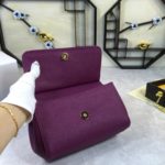 Dolce & Gabbana Medium Sicily Handbag In Dauphine Violet For Women 10.2in/26cm DG