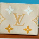 Louis Vuitton Toiletry Pouch 26 Monogram Empreinte Yellow For Women, Women's Wallets 9.8in/25cm LV M80504