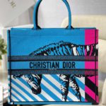 Christian Dior Large Dior Book Tote Blue And Pink, For Women, Women’s Handbags 16.5in/42cm CD