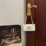 Dolce & Gabbana Polished 3.5 Phone Bag White For Women 7.3in/19cm DG