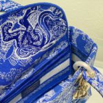 Christian Dior Medium Lady D-Lite Bag Blue, For Women, Women’s Handbags 24cm/9.5in CD M0565OROC_M808