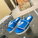 Gucci x Adidas Women's GG Platform Sandal Blue For Women GG