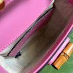Gucci Bamboo Mini Handbag Pink For Women, Women's Bags 6.2in/16cm GG 702106 UZY0T 5814