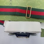 Gucci x Adidas Horsebit 1955 Mini Bag White For Women, Women's Bags 8.1in/21cm GG 658574 U3ZDG 8727
