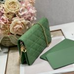 Christian Dior Lady Dior Pouch Turquoise, For Women, Women’s Handbags 8.5in/21.5cm CD