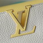 Louis Vuitton Capucines MM Taurillon Creme Beige/ Plume Yellow Berlingot For Women, Women’s Bags, Shoulder And Crossbody Bags 12.4in/31.5cm LV M59883