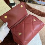 Dolce & Gabbana Medium Sicily Bag In Quilted Burgundy For Women 10.2in/26cm DG 