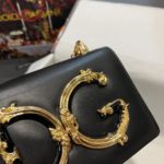 Dolce & Gabbana Nappa DG Girls Shoulder Bag Black For Women 8.3in/21cm DG  BB6498AZ80180999