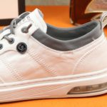 Jieshou x Gucci Men's Sneakers Breathable Spring Autumn Winter White And Gray For Men