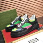 Gucci Men's Sneaker With Multicolored Stripes Black For Men ‎669582