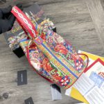 Dolce & Gabbana Print Crespo Bucket Bag Multicolor With Branded Plate For Women DG Bag