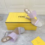 Fendi First Violet Transparent High-Heeled Sandals For Women