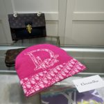 Dior Pompom Beanie In Pink
