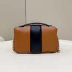 Fendi Baguette Chain Brown and Black Bag For Woman 19cm/7.5in
