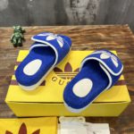Gucci x Adidas Men's Sandal With Platform And GG Blue For Men 702412 UU010 4160