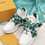 Louis Vuitton Women's LV Archlight Sneaker White And Green For Women LV 1AACUO
