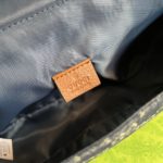 Gucci Children's GG  Messenger Bag Dark Blue And Ivory Eco Washed Organic GG Jacquard Denim For Women  11.4in/29cm GG