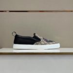 Gucci Men's GG Supreme Slip-On With Wolf Printed Black And Gray For Men 497105 9JB10 8960