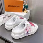 Louis Vuitton Women's Time Out Open-Back Sneaker Fuchsia Pink For Women LV 1AA1CD