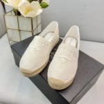 Prada Linen Espadrilles White For Women 0.8in/20mm PRD
