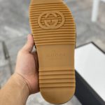 Gucci Men's Beige & Brown-GG Slide Sandals For Men 624695 H6320 9763