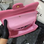 Chanel Large Classic Handbag Gold Hardware Pink For Women, Women's Handbags, Shoulder Bags 11.8in/30cm