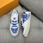 Louis Vuittion LV Ollie Richelieu Sneaker Blue For Men LV