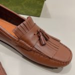 Gucci Men's Loafer With Driver Interlocking G Brown For Men 624699