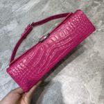 Balenciaga Hourglass Handbag In Dark Pink, For Women, Women's Bags 9.8in/25cm