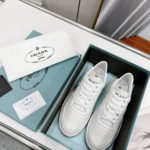 Prada Downtown Perforated Sneakers White/Black For Women 1.2in/30mm PRD 1E792M_3LJ6_F0964_F_030