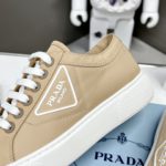 Prada Macro Re-Nylon And Brushed Sneakers Brown For Women 1.2in/30mm PRD