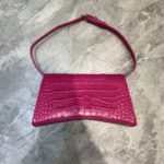 Balenciaga Hourglass Handbag In Dark Pink, For Women, Women's Bags 9.8in/25cm