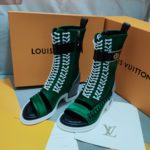 Louis Vuitton Women's Moonlight Line Boots Green For Women LV 1AA0LB